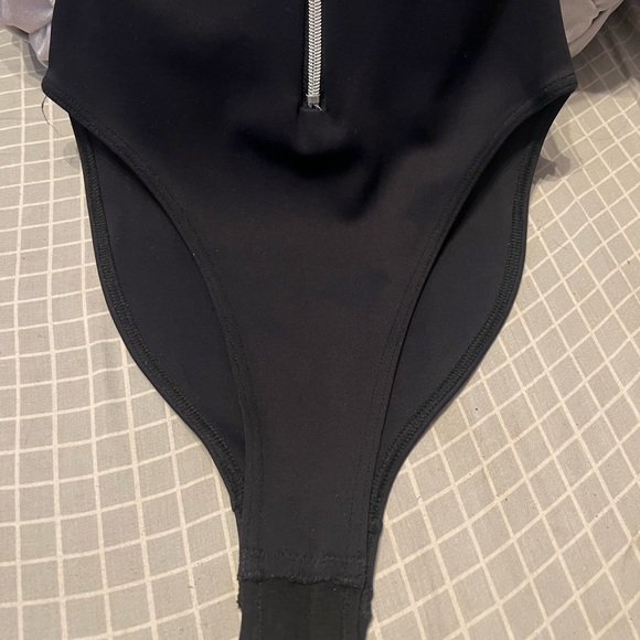 Rare Vintage, Versace intensive Black Medusa one piece, long sleeve bodysuit. - Picture 7 of 16